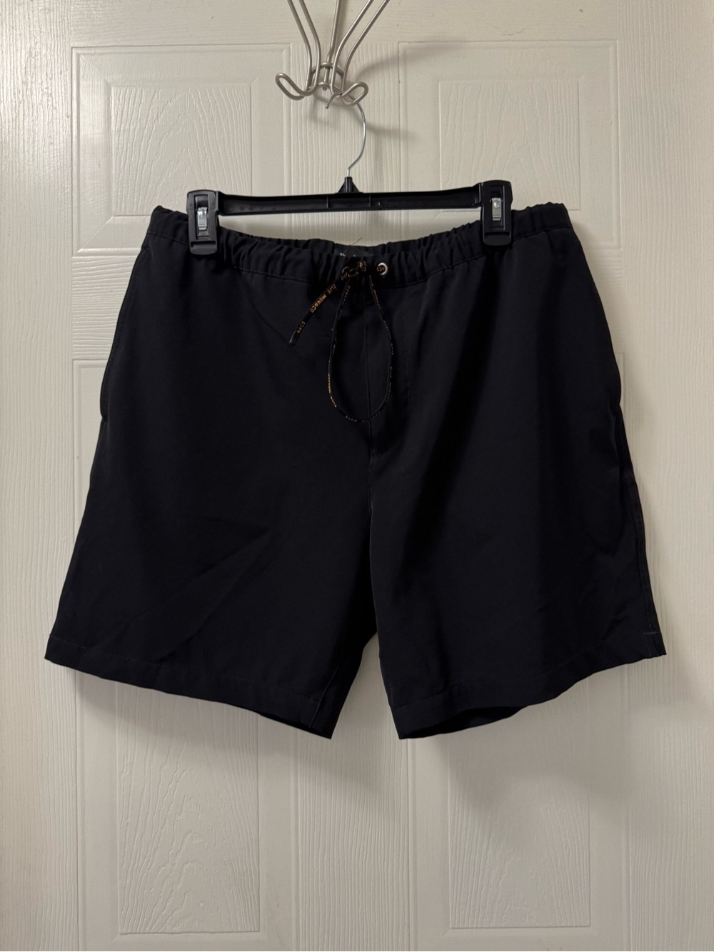 Club Monaco Black Swim Trunks with Drawstring Waist